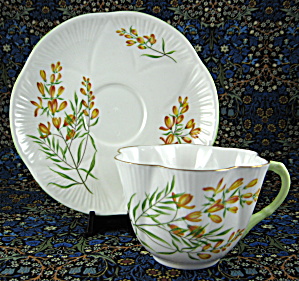 Shelley Golden Broom Dainty Cup and Saucer 1964 To 1966 (Image1)