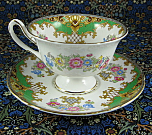 Shelley Gainsborough Sheraton Cup And Saucer Green Gainsborough (Image1)