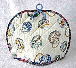 Tea Cozy Padded Teasets Teapots Tea Cosy Chintz Trim Large USA (Image1)