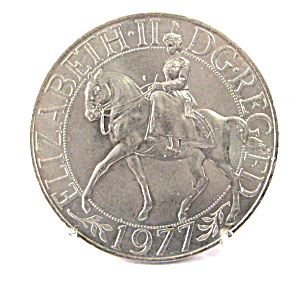 Commemorative Coin Queen Elizabeth II Jubilee 1977 Crown (Image1)