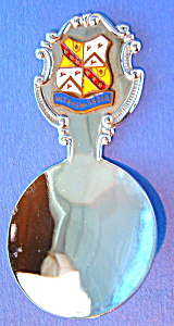 Tea Caddy Spoon Burnham On Sea England Tea Scoop Souvenir 1940s (Image1)