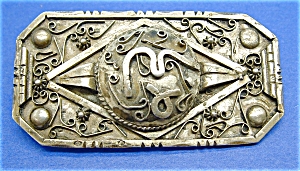 Sterling Silver Hand Made Vintage Pin Mexican (Image1)