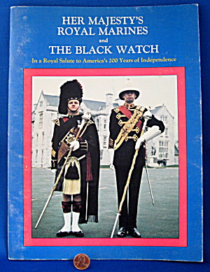 Program Black Watch Royal Marines Band 1976 Bicentennia (Image1)