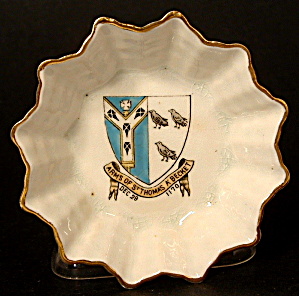 Shelley Crested China Dish  Thomas Becket Canterbury Bon Bon (Image1)