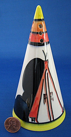 Sugar Shaker England Cone Cottage Caster Artist Signed (Image1)