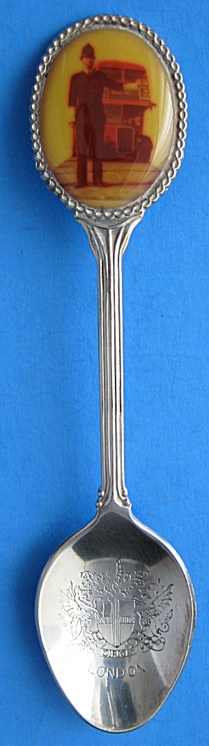 Spoon London Bobby Double Decker Photo Finial Engraved (Image1)