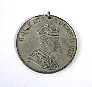 Royal Medal Coronation Abdicated King Edward VIII Never Crowned 1937 (Image1)