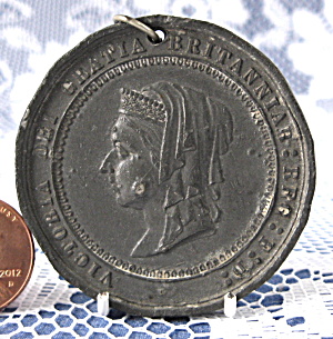 Bronze Medal Queen Victoria 1887 Golden Jubilee 50 Britannia (Image1)