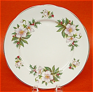 Christmas Roses English Bone China Plate (Image1)