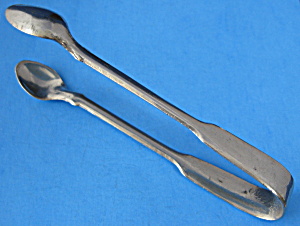 Sugar Tongs Antique German Silver Georgian Style (Image1)