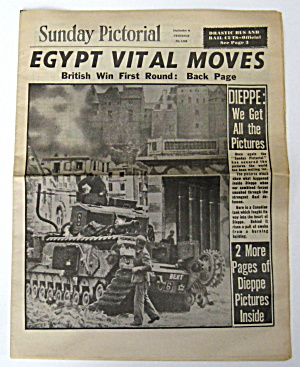 WWII Newspaper England 1942 Sunday Pictorial Wartime (Image1)