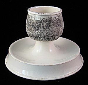 Antique English Matchstriker Match Holder Creamware (Image1)
