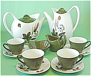 Tea Set Midwinter England Mid Century Riverside Coffee (Image1)
