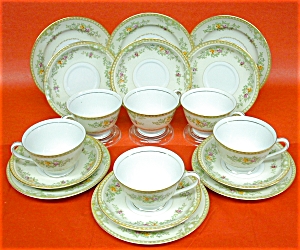 Occupied Japan Teaset for 4 Floral Pretty (Image3)