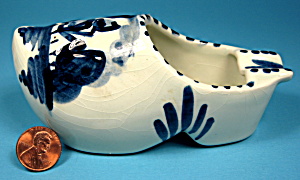 Delft Ceramic Shoe Blue And White Ashtray Dutch Holland (Image1)