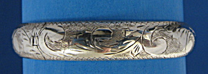 Bangle Bracelet Sterling Silver Handmade Vintage France (Image1)