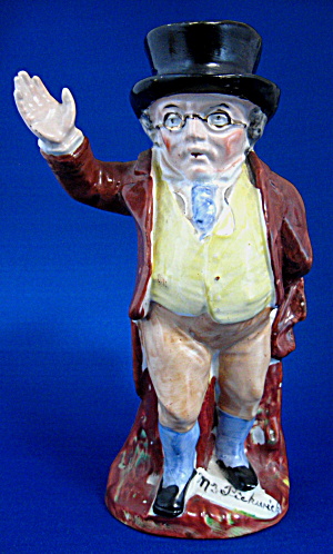 Vintage Large Mr. Pickwick Jug Standing Kent Character Toby Jug (Image1)