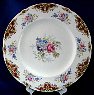 Plate Shelley Maroon Viscount Gainsborough Dinner (Image1)