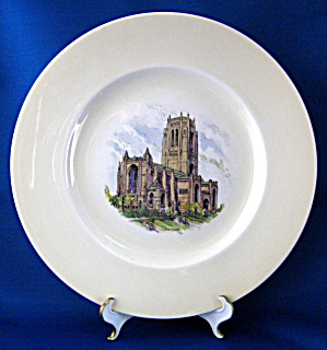 Plate Shelley China Liverpool Cathedral Charger England (Image1)