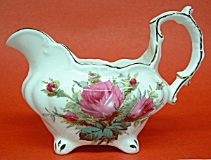 Hammersley Creamer Milk Jug Cream Pitcher Roses Gold (Image1)
