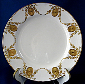 Mintons England Cabinet Plate Heavy Gold Medallions (Image1)