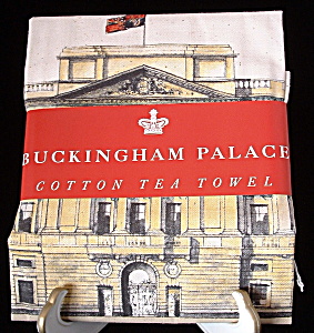 Tea Towel Buckingham Palace London Queen Elizabeth II (Image1)