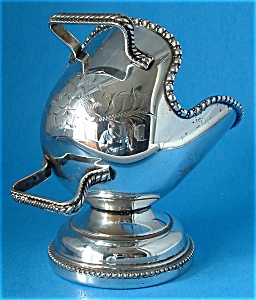 Sugar Scuttle England Silver Hand Engraved Floral Fancy (Image1)