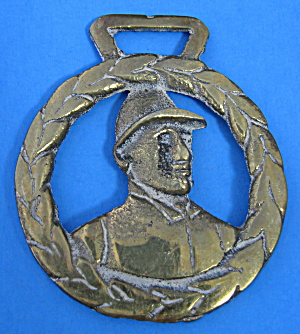 Antique Horse Brass Victorian Jockey Fred Archer 1890s (Image1)