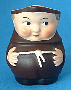 Friar Tuck Goebel Cream Jug West Germany Black Shoes (Image1)