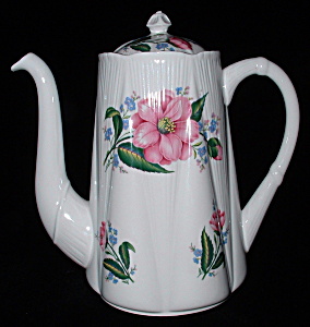 Shelley England Dainty Coffee Pot Large Rose Design (Image1)