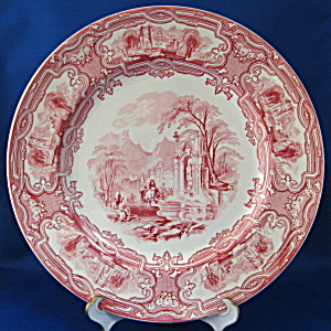 Grimwades Red Transfer Plate Genoa Landscape Pink (Image1)
