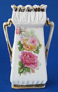 Antique Porcelain Spill Vase Fairing Roses German (Image1)