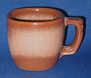 Frankoma Plainsman Brown Satin Mug Mid Century Squarish (Image1)