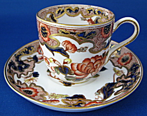 Antique Imari Cup And Saucer George Jones Crescent Demi (Image1)