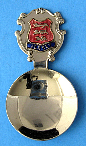 Tea Caddy Spoon Jersey Tea Scoop Souvenir Enamel (Image1)
