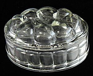 Antique English Glass Jelly Mold Rope Pattern Jello (Image1)