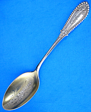 Sterling Silver Souvenir Spoon Muscatine IA Engraved (Image1)