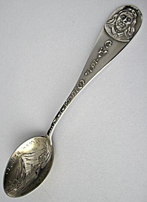 Sterling Silver Chief Seattle Souvenir Spoon Homer (Image1)