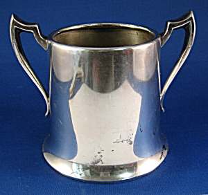 National Silver  Sugar Bowl Silver PLate Colonial Style (Image1)