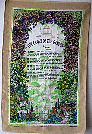 Glory Of The Garden Tea Towel Rudyard Kipling Poem (Image1)