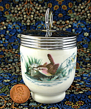 Royal Worcester Birds Egg Coddler Single Wren Older 1920s (Image1)