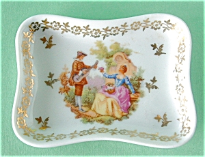 Limoges France Porcelain Pin Dish Courting Couple (Image1)