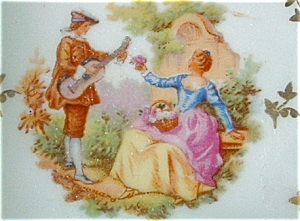 Limoges France Porcelain Pin Dish Courting Couple (Image2)