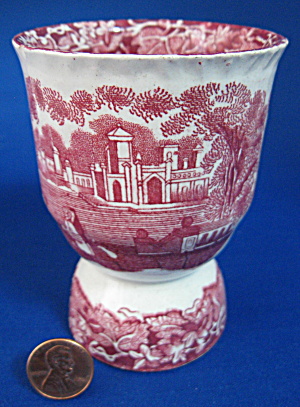 Egg Cup Mason's Vista Double Antique Pink Transferware (Image1)