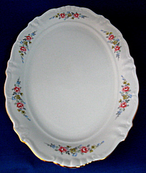 Oval Platter Winterling Mayerling Vintage Floral Swags (Image1)