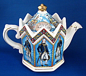 Battle Of Trafalgar Teapot Lord Nelson Octagonal UK (Image1)