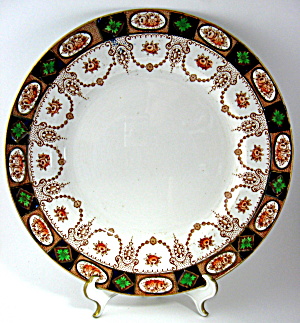 Imari Dinner Plate Colclough England Swags Gold Antique 1890s (Image1)