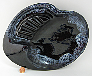 Anna Van Briggle Art Pottery Ashtray Abstract Free Form Mid Century (Image1)