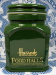 Click to view larger image of Harrods Canister Tea Caddy Green And Gold Ceramic (Image2)