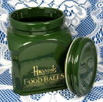 Click to view larger image of Harrods Canister Tea Caddy Green And Gold Ceramic (Image5)